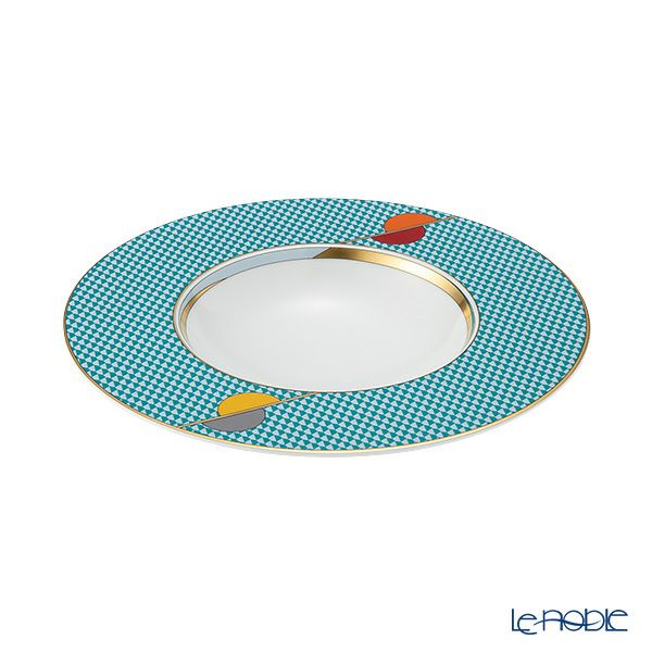 ポルトガル食器 ヴィスタ アレグレ Futurismo フューチャリズム スーププレート 24.9cm