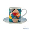ポルトガル食器 ヴィスタ アレグレ Futurismo フューチャリズム ティーカップ＆ソーサー 295ml