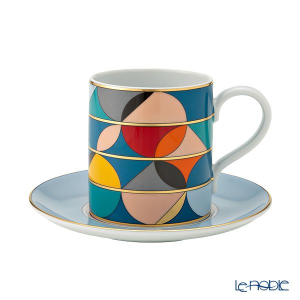 ポルトガル食器 ヴィスタ アレグレ Futurismo フューチャリズム ティーカップ＆ソーサー 295ml