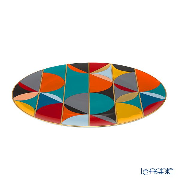 ポルトガル食器 ヴィスタ アレグレ Futurismo フューチャリズム チャージャープレート 33cm