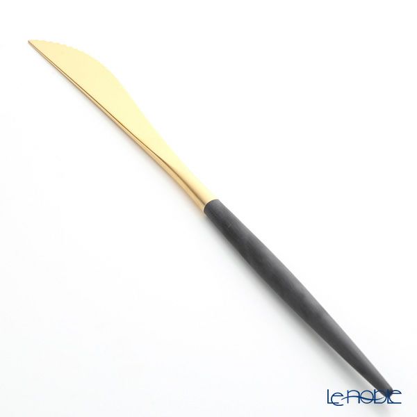クチポール ゴア GOA ブラック／ゴールド ステーキナイフ 22.5cm マット仕上げ