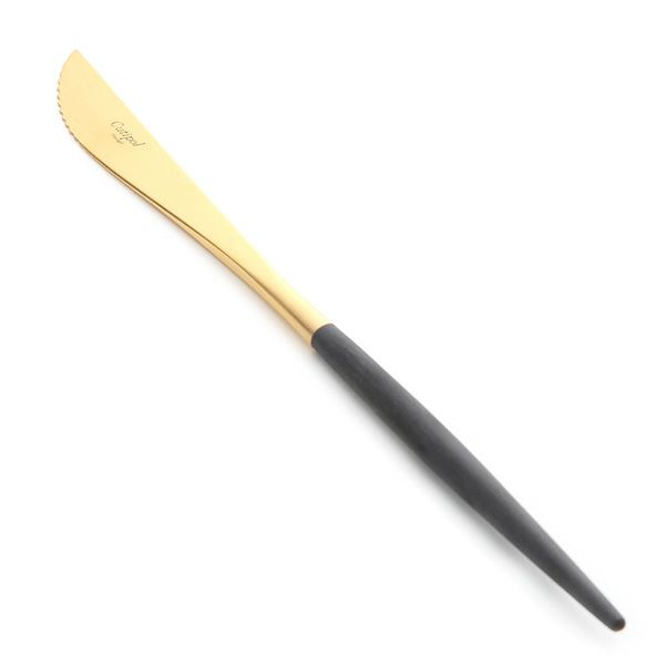 クチポール ゴア GOA ブラック／ゴールド ステーキナイフ 22.5cm マット仕上げ