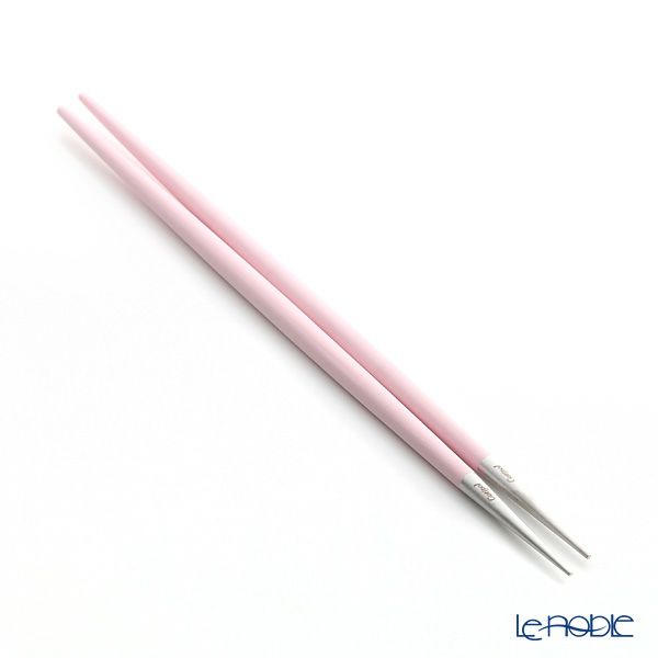 クチポール ゴア GOA ピンク／シルバー 箸+箸置セット 22cm