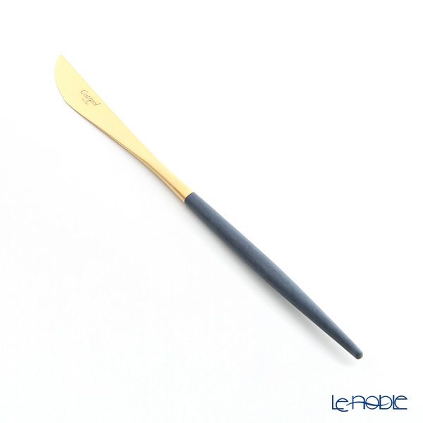 クチポール ゴア GOA ブルー／ゴールド デザートナイフ 20cm マット仕上げ