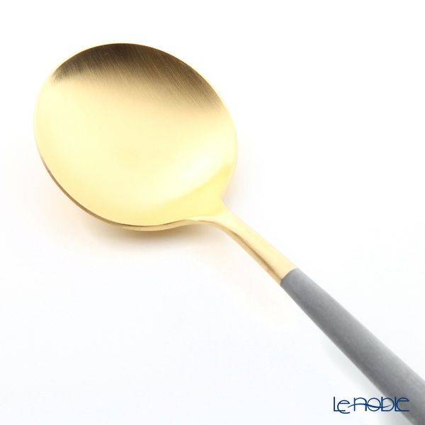 クチポール ゴア GOA グレー／ゴールド テーブルスプーン 21cm マット仕上げ
