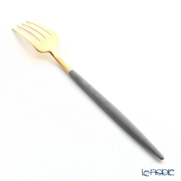 クチポール ゴア GOA グレー／ゴールド テーブルフォーク 21.5cm マット仕上げ