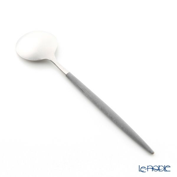 クチポール ゴア GOA グレー／シルバー デザートスプーン 18cm マット仕上げ