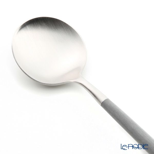 クチポール ゴア GOA グレー／シルバー デザートスプーン 18cm マット仕上げ