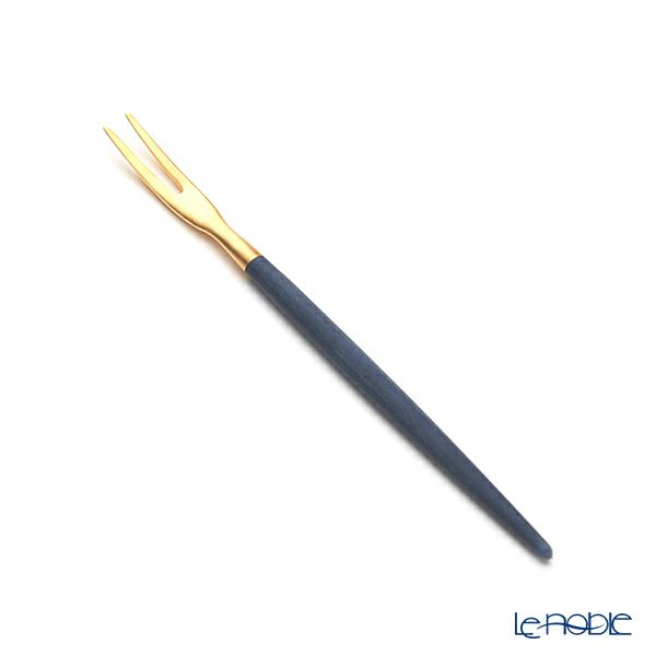 クチポール ゴア GOA ブルー／ゴールド フルーツフォーク 11.5cm マット仕上げ