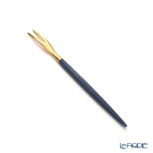 クチポール ゴア GOA ブルー／ゴールド フルーツフォーク 11.5cm マット仕上げ