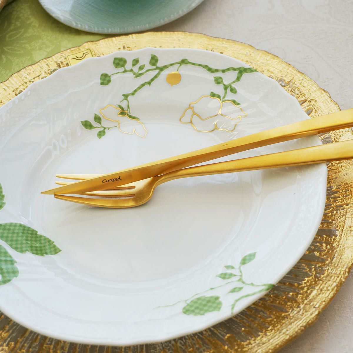 クチポール デュナ DUNA マットゴールド テーブルフォーク マット仕上げ