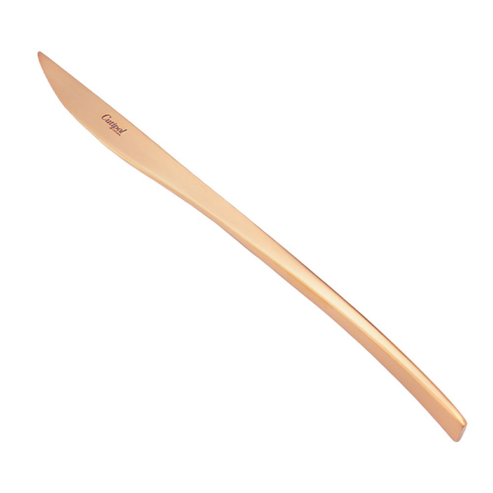 クチポール デュナ DUNA マットアンバーゴールド テーブルナイフ 22.5cm マット仕上げ