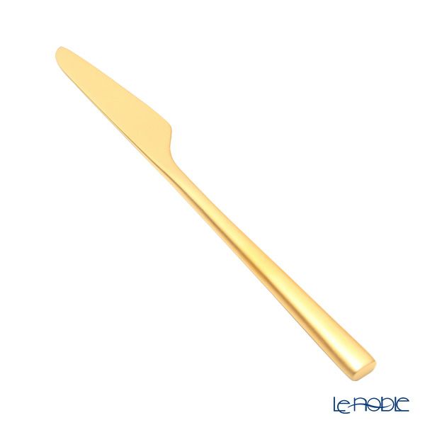 クチポール ロンド RONDO マットゴールド デザートナイフ 18cm マット仕上げ