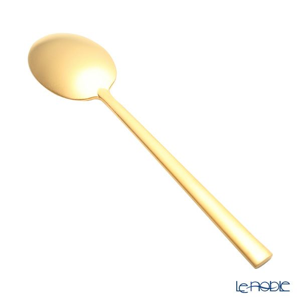 クチポール ロンド RONDO マットゴールド デザートスプーン 17cm マット仕上げ