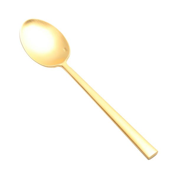 クチポール ロンド RONDO マットゴールド デザートスプーン 17cm マット仕上げ