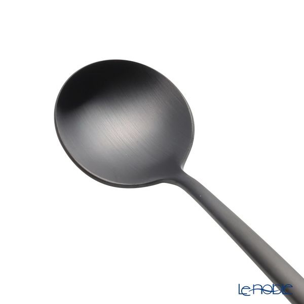クチポール ムーン MOON マットブラック コーヒー／ティースプーン 12cm マット仕上げ