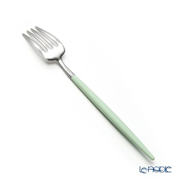 クチポール ゴア GOA セラドン／シルバー デザートフォーク 18.5cm マット仕上げ