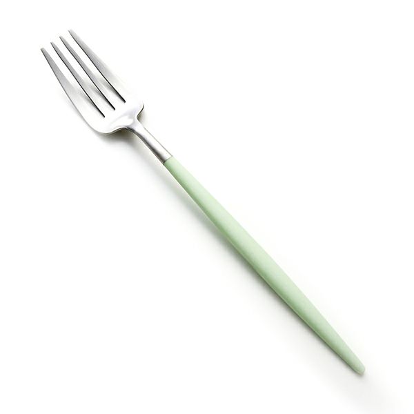 クチポール ゴア GOA セラドン／シルバー テーブルフォーク 21.5cm マット仕上げ