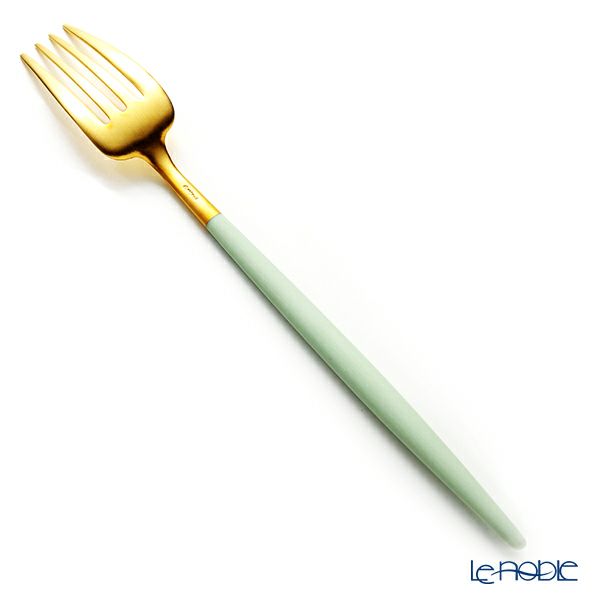 クチポール ゴア GOA セラドン／ゴールド テーブルフォーク 21.5cm マット仕上げ