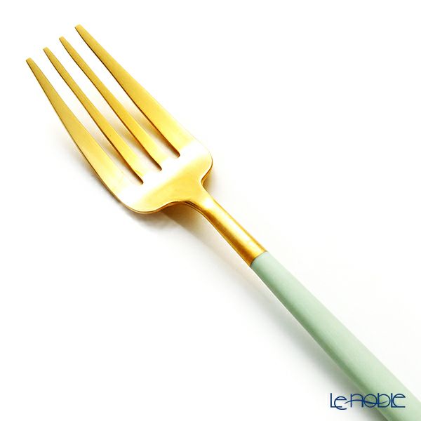 クチポール ゴア GOA セラドン／ゴールド テーブルフォーク 21.5cm マット仕上げ