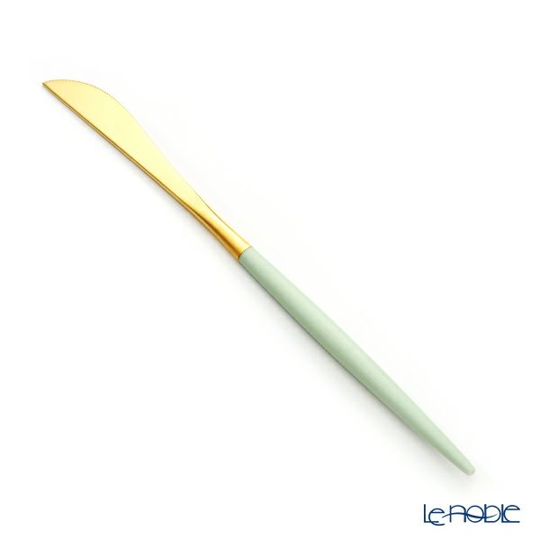 クチポール ゴア GOA セラドン／ゴールド デザートナイフ 20cm マット仕上げ