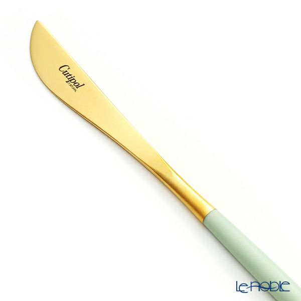 クチポール ゴア GOA セラドン／ゴールド デザートナイフ 20cm マット仕上げ