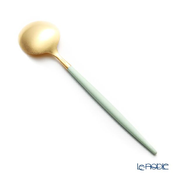 クチポール ゴア GOA セラドン／ゴールド デザートスプーン 18cm マット仕上げ