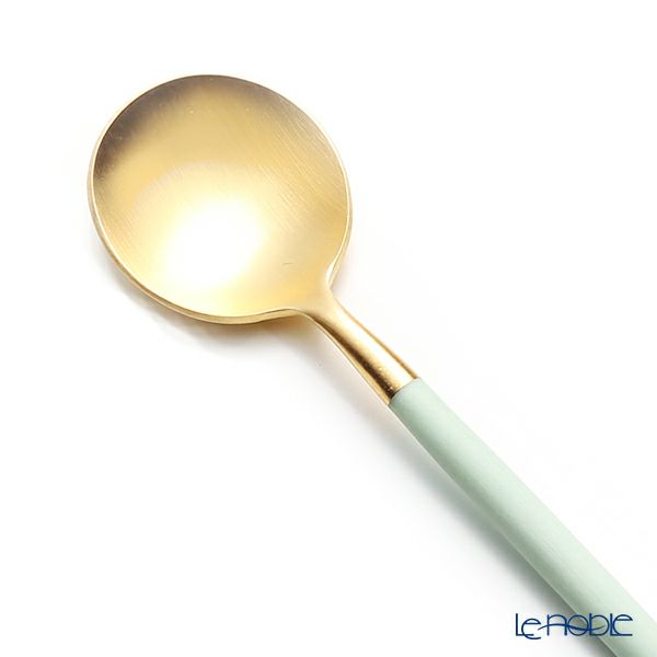 クチポール ゴア GOA セラドン／ゴールド コーヒー／ティースプーン 13cm マット仕上げ