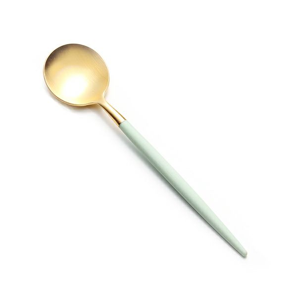 クチポール ゴア GOA セラドン／ゴールド コーヒー／ティースプーン 13cm マット仕上げ