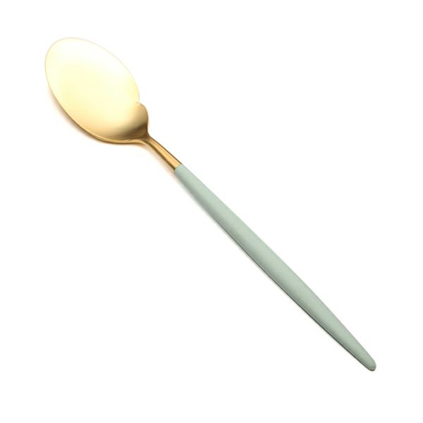クチポール ゴア GOA セラドン／ゴールド グルメスプーン 22cm マット仕上げ