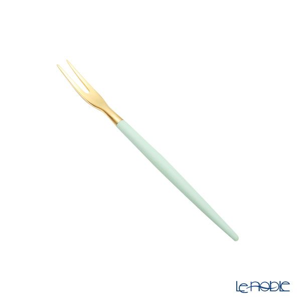 クチポール ゴア GOA セラドン／ゴールド フルーツフォーク 11.5cm マット仕上げ
