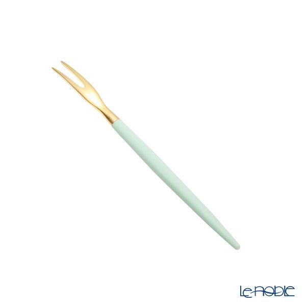 クチポール ゴア GOA セラドン／ゴールド フルーツフォーク 11.5cm マット仕上げ