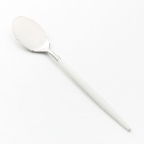 クチポール ゴア GOA ホワイト／シルバー グルメスプーン22cm マット仕上げ