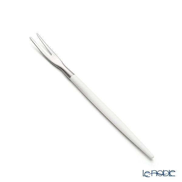 クチポール ゴア GOA ホワイト／シルバー フルーツフォーク 11.5cm マット仕上げ