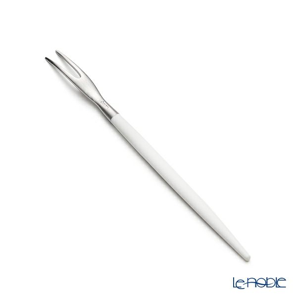 クチポール ゴア GOA ホワイト／シルバー フルーツフォーク 11.5cm マット仕上げ