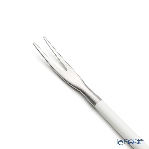 クチポール ゴア GOA ホワイト／シルバー フルーツフォーク 11.5cm マット仕上げ