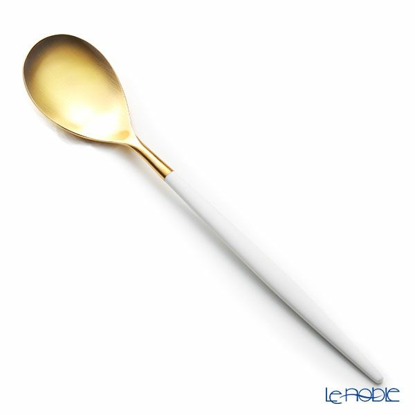 クチポール ミオ MIO ホワイト／ゴールド テーブルスプーン 21cm マット仕上げ