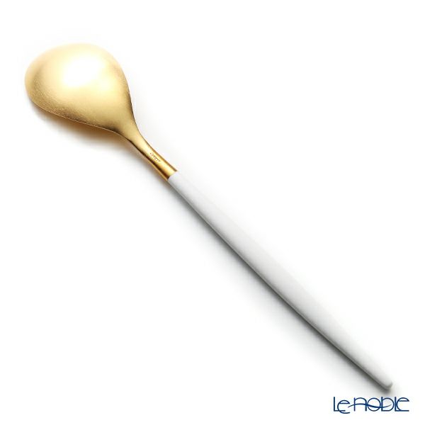 クチポール ミオ MIO ホワイト／ゴールド テーブルスプーン 21cm マット仕上げ