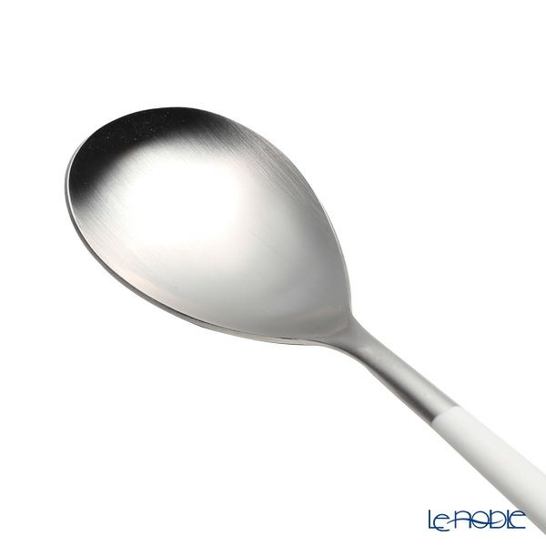 クチポール ミオ MIO ホワイト／シルバー テーブルスプーン 21cm マット仕上げ