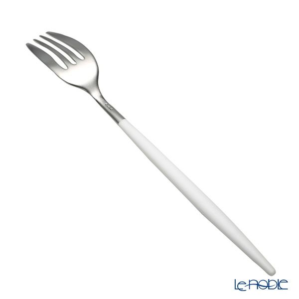 クチポール ミオ MIO ホワイト／シルバー テーブルフォーク 21.5cm マット仕上げ