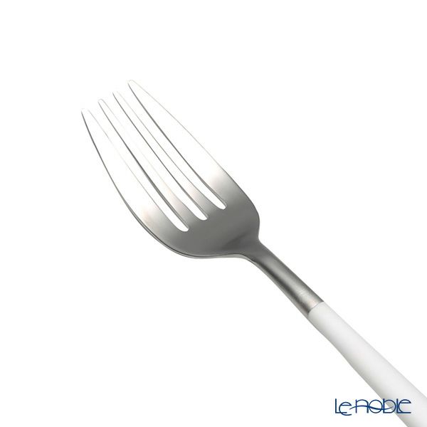 クチポール ミオ MIO ホワイト／シルバー テーブルフォーク 21.5cm マット仕上げ