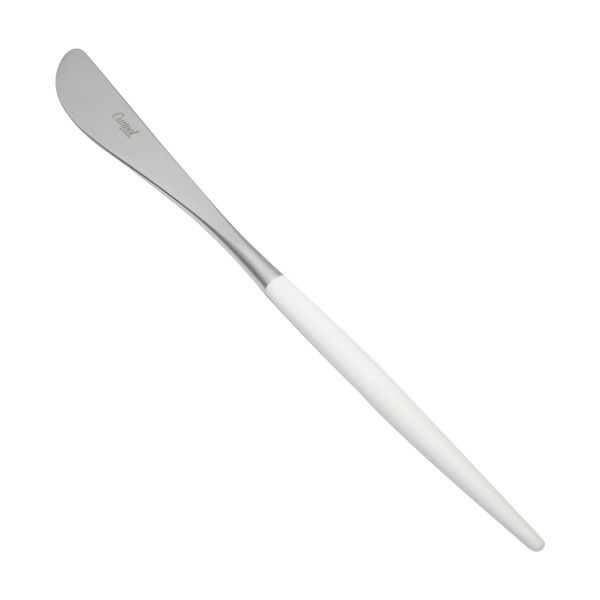 クチポール ミオ MIO ホワイト／シルバー テーブルナイフ 23cm マット仕上げ