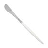 クチポール ミオ MIO ホワイト／シルバー テーブルナイフ 23cm マット仕上げ