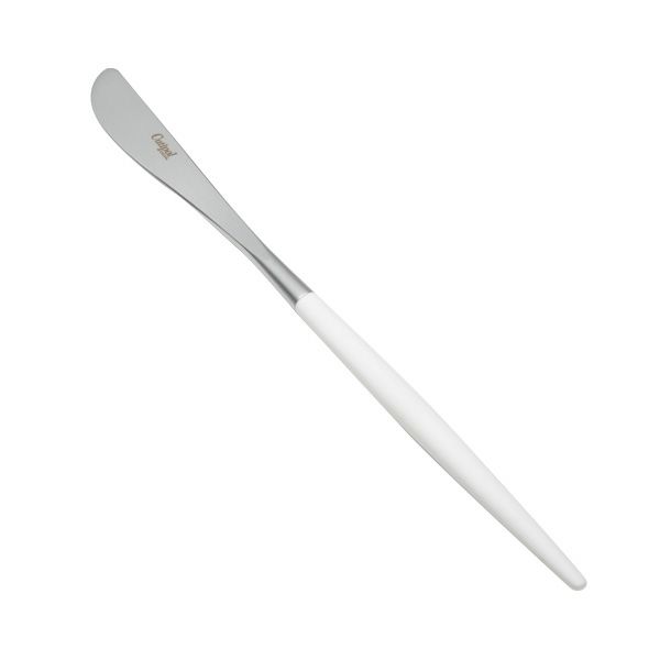 クチポール ミオ MIO ホワイト／シルバー デザートナイフ 20cm マット仕上げ