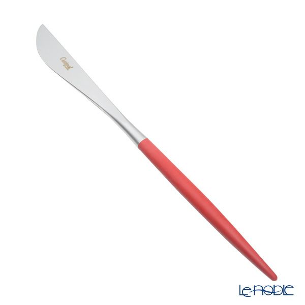 クチポール ゴア GOA レッド／シルバー テーブルナイフ 22cm マット仕上げ