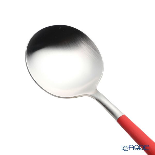 クチポール ゴア GOA レッド／シルバー テーブルスプーン 21cm マット仕上げ