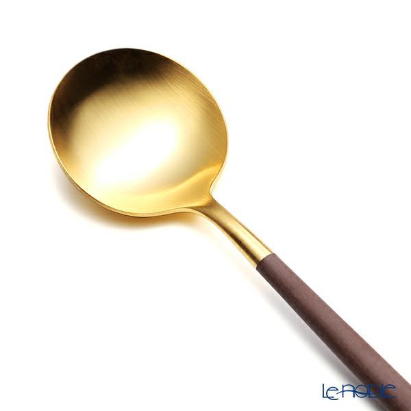 クチポール ゴア GOA ブラウン／ゴールド テーブルスプーン 21cm マット仕上げ