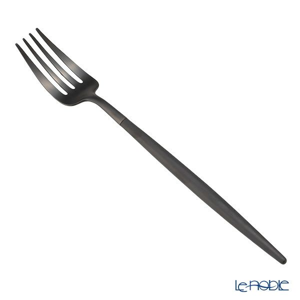 クチポール ゴア GOA ブラック／ブラック テーブルフォーク 21.5cm マット仕上げ