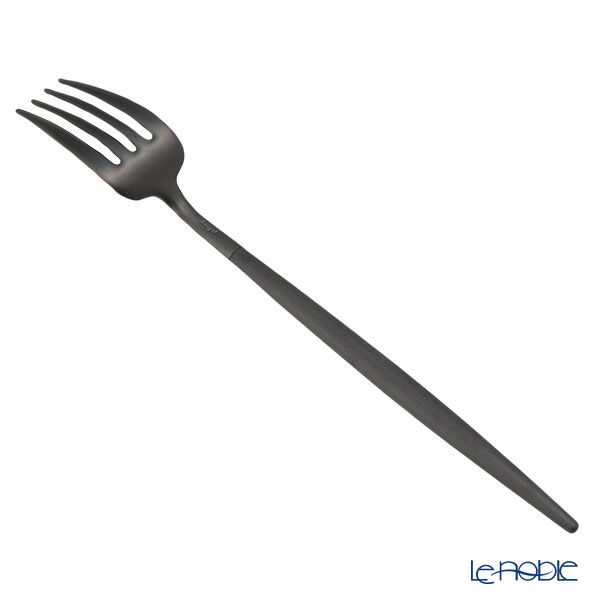 クチポール ゴア GOA ブラック／ブラック テーブルフォーク 21.5cm マット仕上げ