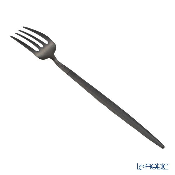 クチポール ゴア GOA ブラック／ブラック デザートフォーク 18.5cm マット仕上げ